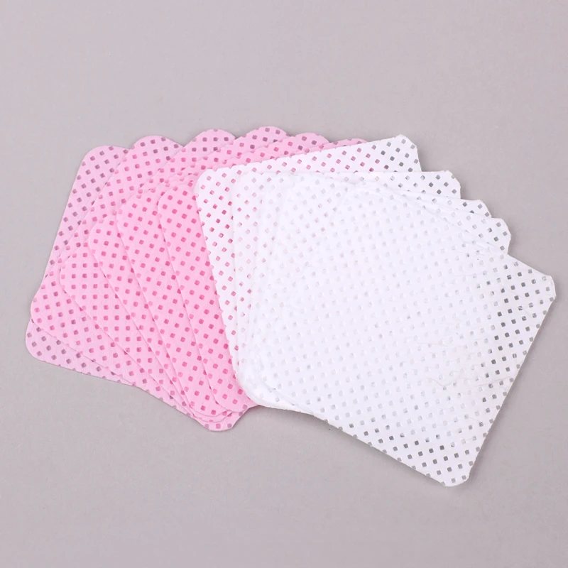 1000개 면 네일 폴리쉬 리무버 냅킨 와이프 린트 프리 클리너 종이 패드 화이트 핑크 패드 네일 아트 클리닝 매니큐어 도구
