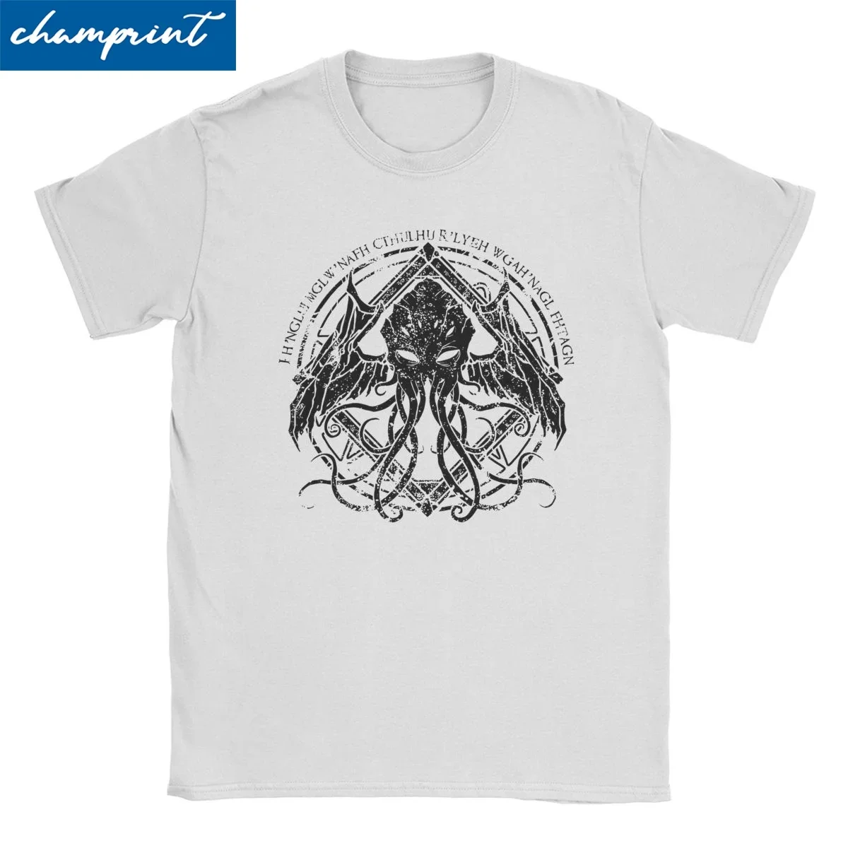 Lovecraft Cthulhu Mythos for Men Women T Shirts Cthulhu Funny Tees Short Sleeve Round Collar T-Shirts 100% Cotton Plus Size Tops