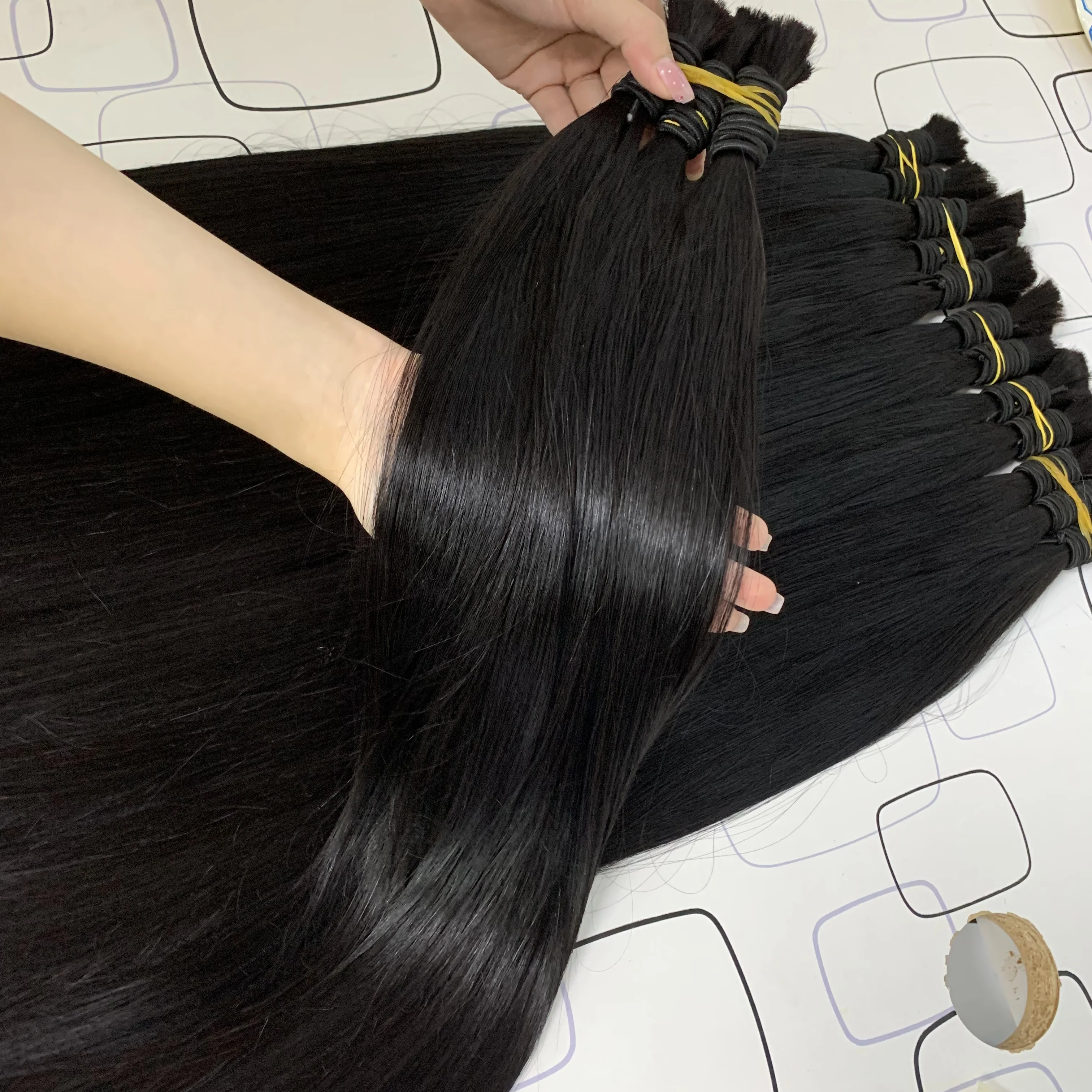 16A الشعر لا لحمة وصلات شعر عذراء الشعر البشري السائبة حزم الشعر لتضفير شعر الإنسان مستقيم الشعر للتضفير #6