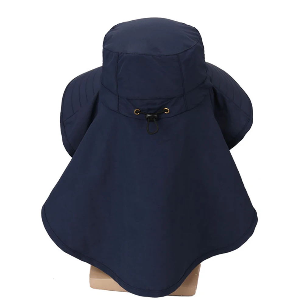 

Water-resistant Sun Hat Daily Wear Summer Breathable Anti-spatter Protective with Face Cover
