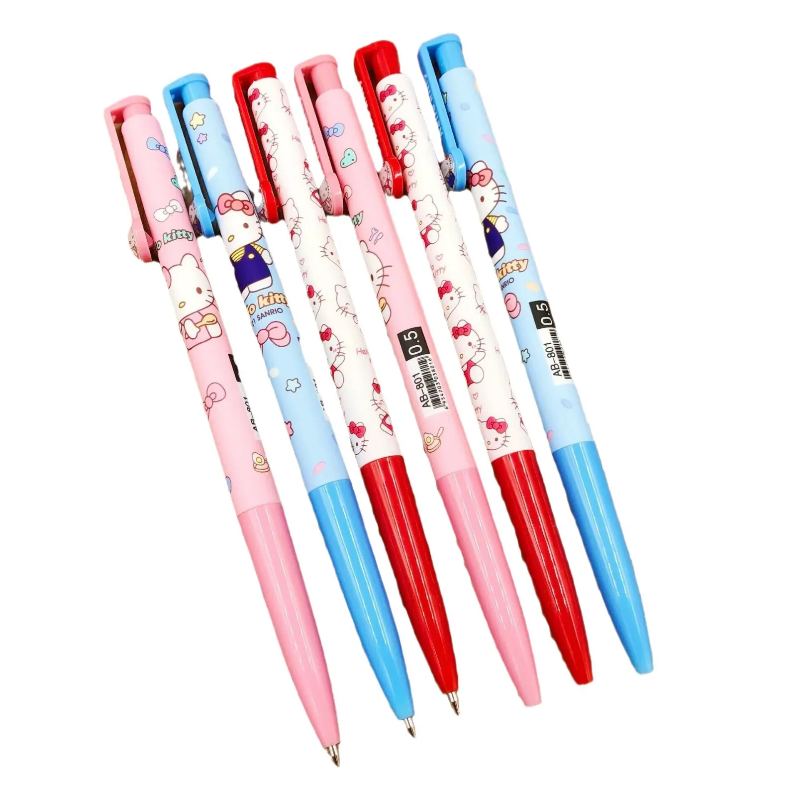 Sanrio My Melody Cartoon penna a sfera Hello Kitty Press penna a sfera blu Cross-School Office Gift