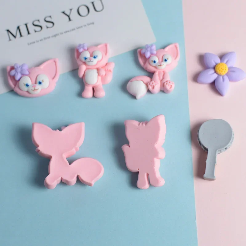 5pcs hot toys disney series linabell cartoon resin flatback cabochons diy crafts materials jewelry making charms