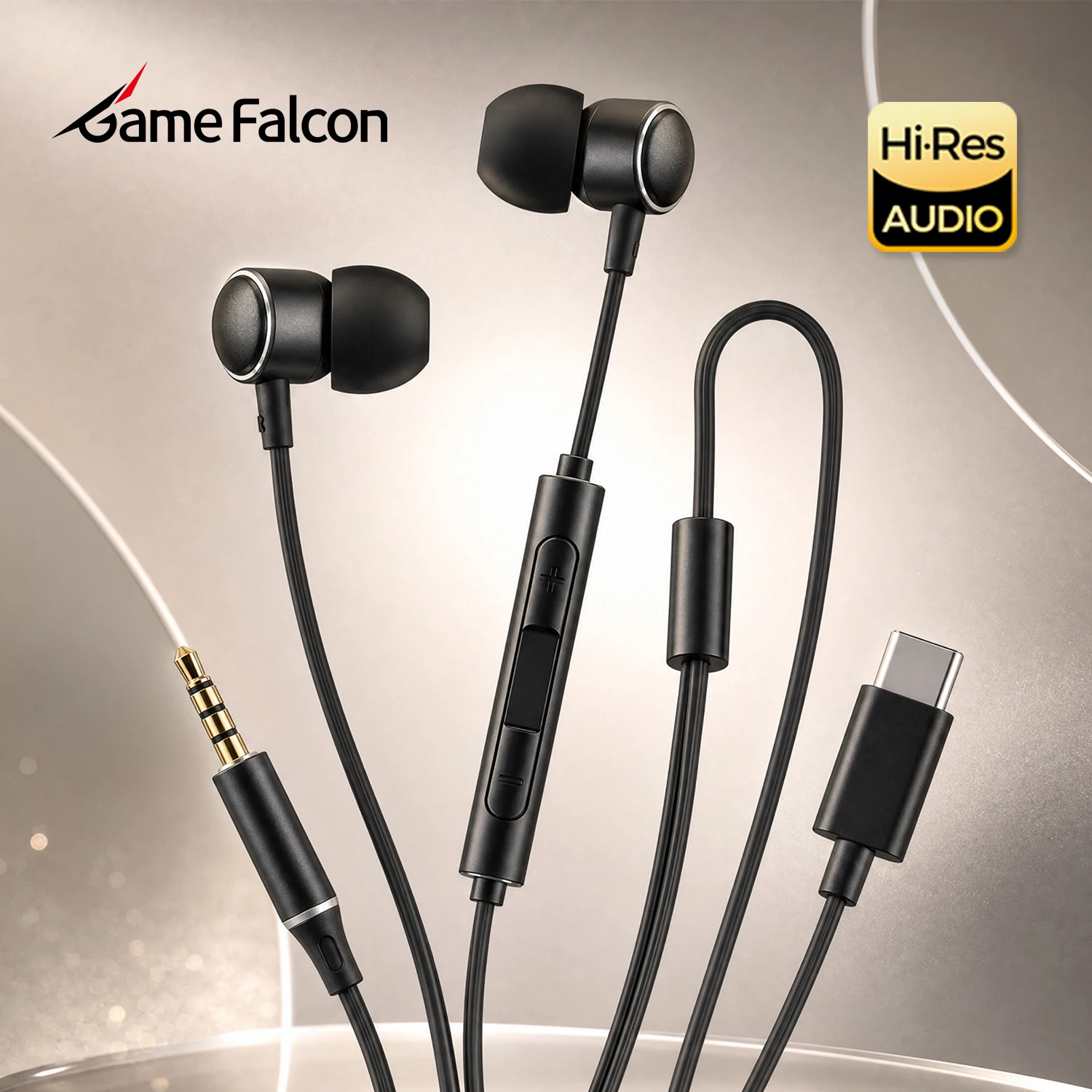 Durable Wired Headphones Type C For Samsung Galaxy S26 S25 S24 S23 S22 S21 Wired Earphones With HD Mic Earbuds For Xiaomi Realme