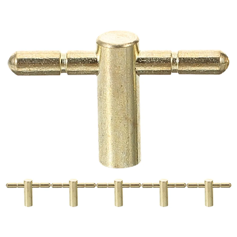 6Pcs Music Box Winder Keys – Metal T-Bar Crank Handle for DIY Mechanical Clocks & Windup Music Box Repair Kit
