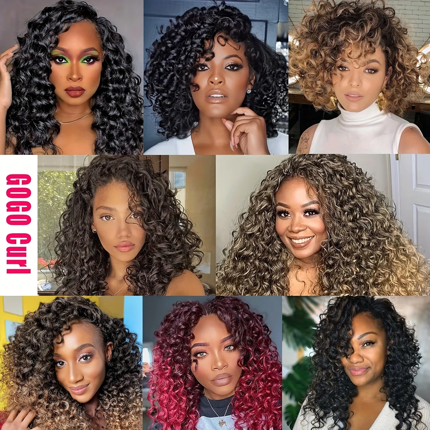 10 Inch GoGo Curl Crochet Hair,1 Pack Women's Curly Beach Waves, Water Wave Braids Synthetic Extensions view 5