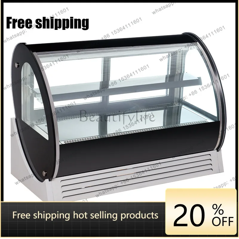 YJ Cake Display Refrigerator Fresh Storage Cabinet For Dessert Fruit Milk Tea Shop