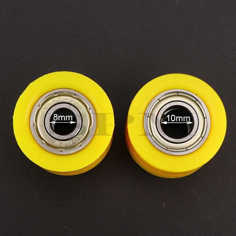 8mm 10mm Drive Chain Roller Pulley Wheel Slider Tensioner Wheel Guide For BSE CRF CR XR Dirt Pit Bike Motocross ATV Motorcycle