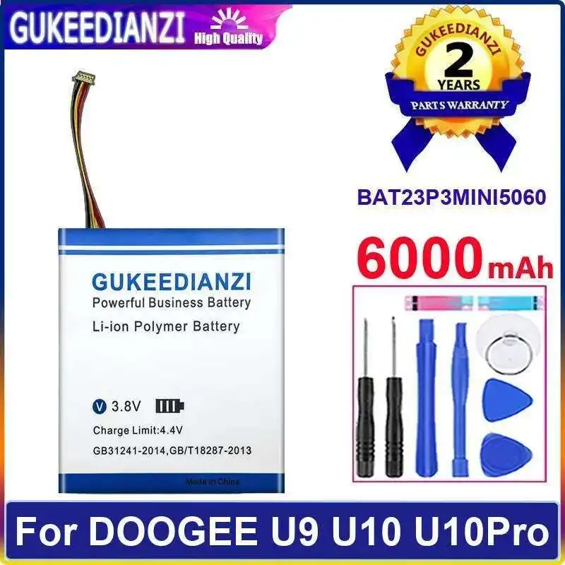 

6000Mah BAT23P3MINI5060 Tablet Battery For Doogee U9 U10 U10pro Long Lasting Stable