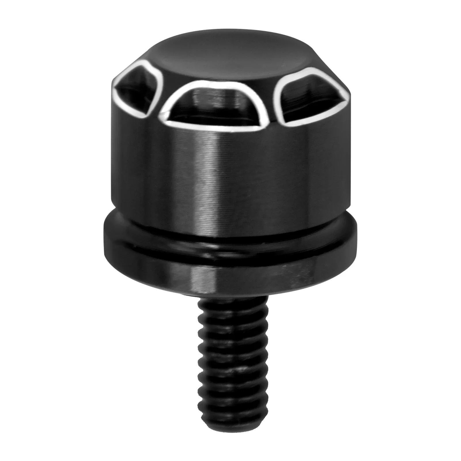 Motorcycle Seat Bolt Tab Screw Mount Knob Cover Black/Chrome For Harley Touring Dyna Sportster XL Wide Glide Softail Road Glide