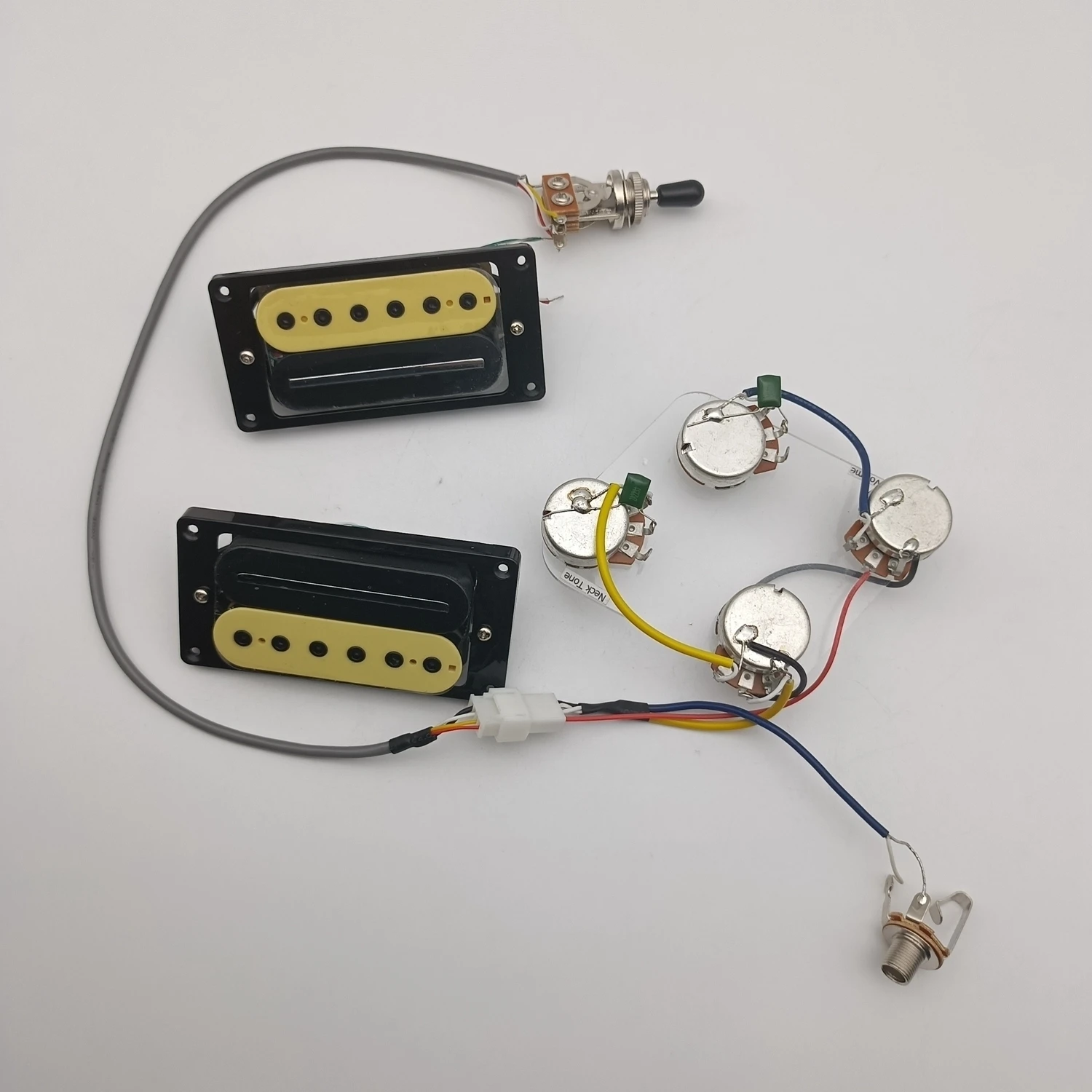 

Alnico 5 Humbucker Pickups High Output DCR 4C Conductor with Wiring Harness 1 Set