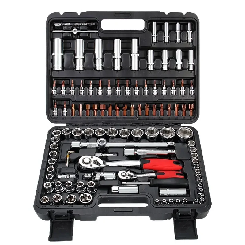 216 Pcs Tool Set Hand Kit Auto Repair Garden Box Mechanic Automotive Sets Socket Wrench Set