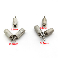 2.5mm male to female 3.5mm / 3.5 mm male to female 2.5 mm Adapter Converter Stereo Audio Headphone Jack High Quality