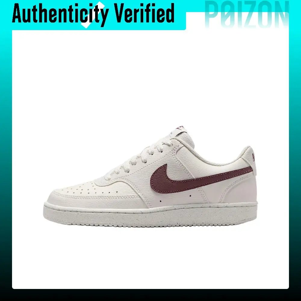 Nike Court Vision Low Synthetic Leather Breathable Low top Skateboard Shoes Women's DH3158-012