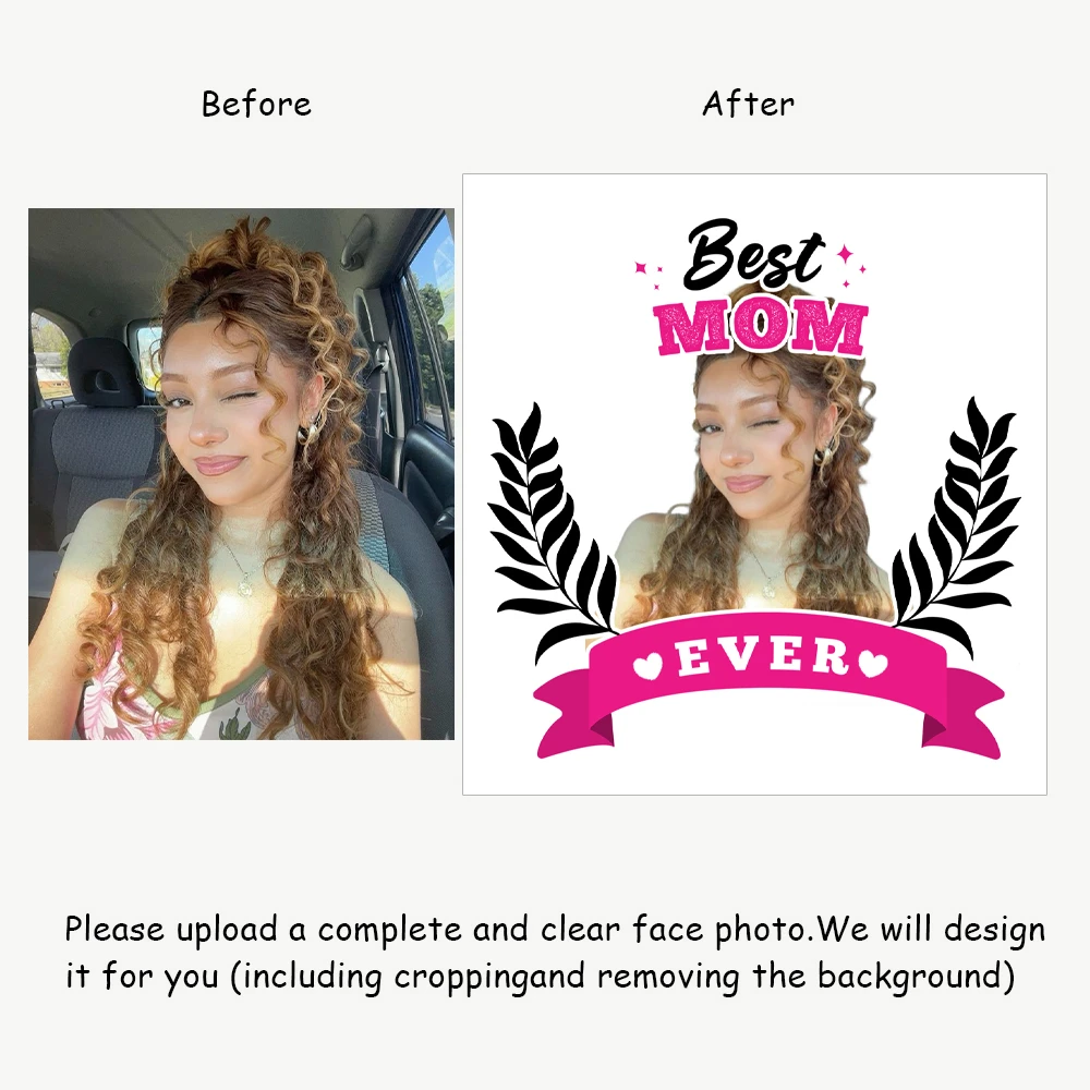 24 diseños, la mejor mamá de todos los tiempos, pancarta de amor, tatuaje temporal personalizado para la cara, foto personalizada, tatuaje facial personalizado, recuerdos de fiesta divertidos