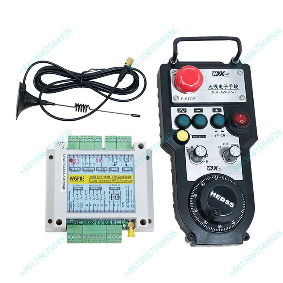 

Enhanced 6 Axis CNC Wireless MPG MPG Manual Pulse Generator Electronic Handwheel Estop for SIEMENS MITSUBISHI FANUC FAGOR