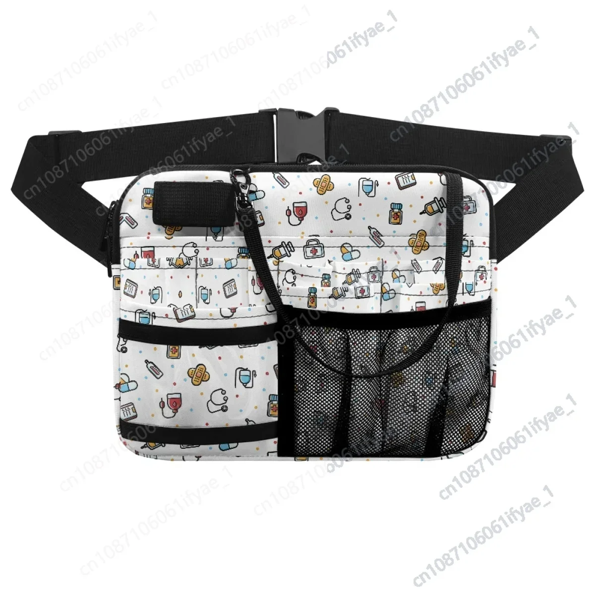 Sac banane pour infirmière de dessin animé, sac portable pour travailleur hospitalier médical, sangle de taille réglable, fournisseur de médecin paramédic, vente en gros