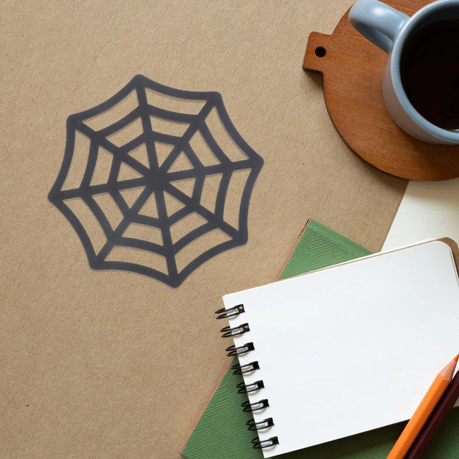 

Spider Web Coaster Halloween Party Coasters Spiderweb Placemats Decorative Insulated Hollow Out