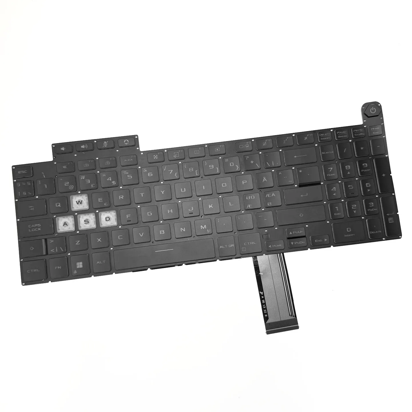 Immagine 5: Tastiera per Ne Text Tuf Gaming F15 A15 2022.2023.2024 Fx507 Fa507 Fx607 Fa607, Tuf Gaming 3, Tuf Gaming 4, Tuf Gaming 5, Tuf Gaming 5 Pro