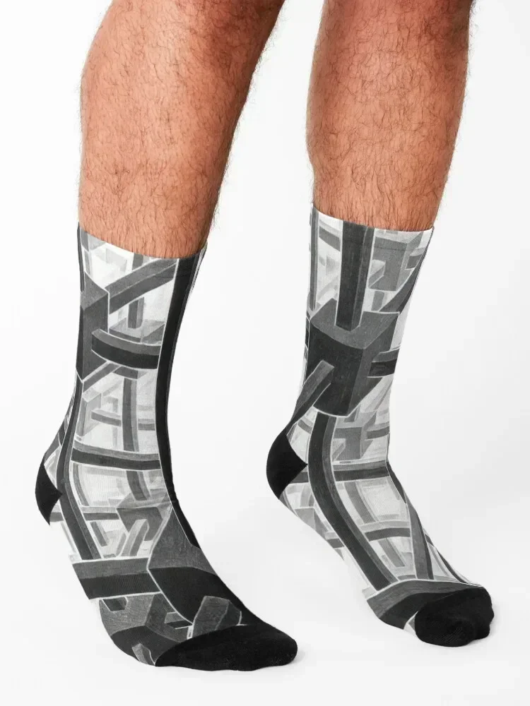 م.ك. Escher - قسم الفضاء المكعب - 1953 جوارب أحذية FASHION kawaii جوارب نسائية فاخرة للرجال