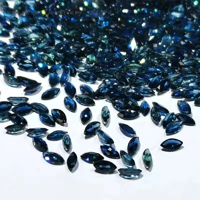 5 natural sapphire loose stones, gem size 2*4mm, 2.5*5mm, 3*6mm