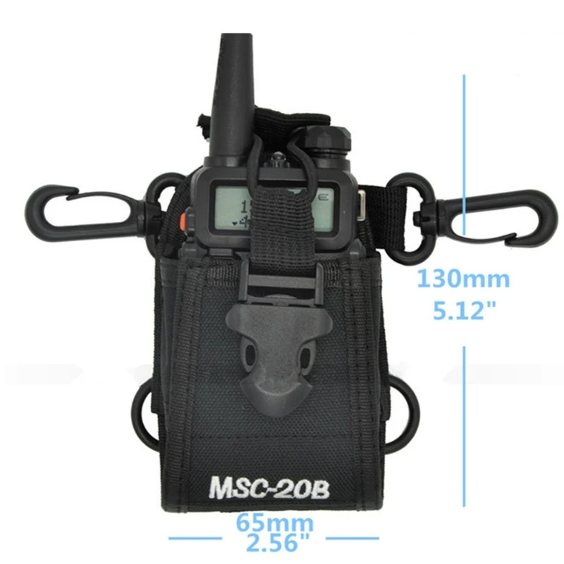 Interphone Storage Two Way Radio Holder Holsters Nylon Belt Case Bag with Adjustable Shoulder Strap