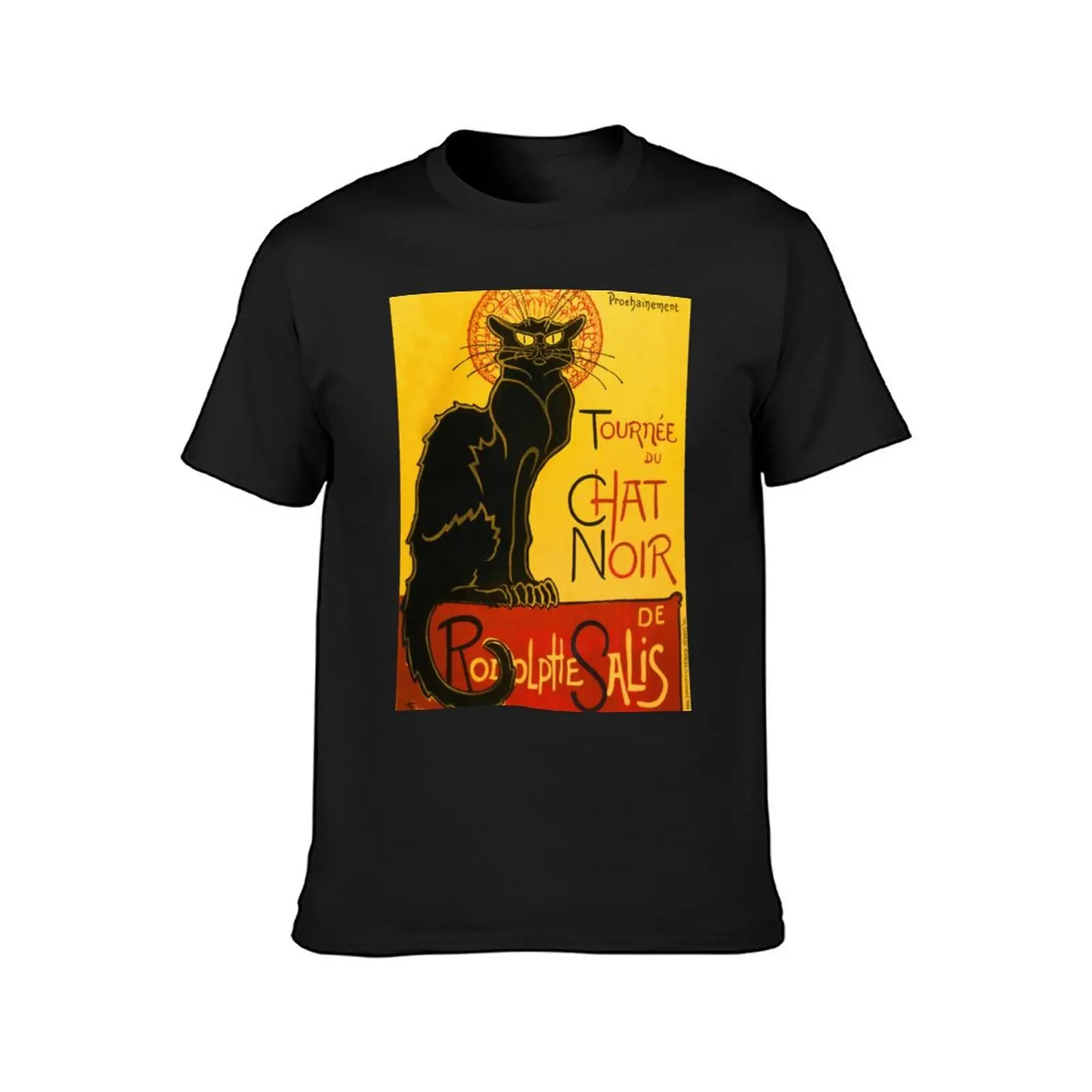 Le Chat Noir The Black Cat Art Nouveau Vintage T-Shirt shirts graphic tees aesthetic clothes black t-shirts for men