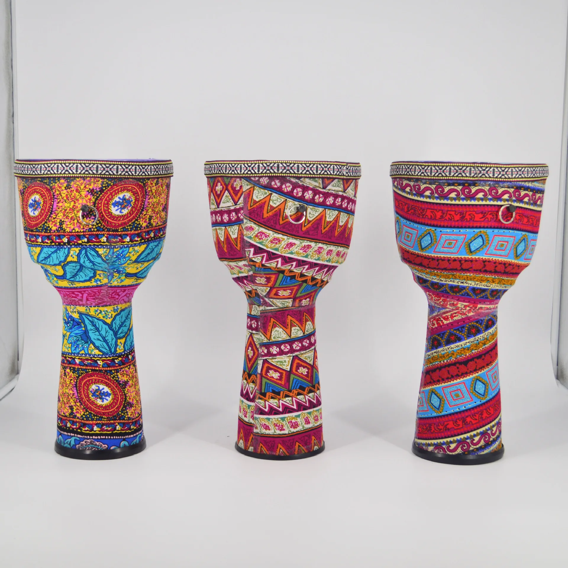 Wholesale High-end professional durable OEM custom brand logo Various styles Djembe Drum Professional African Drum 8inch