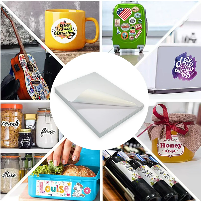 20/50 قطعة A4 ذاتية اللصق PP الاصطناعية ورقة الفينيل ملصقات الاصطناعية للطابعة النافثة للحبر الليزر ملصق مقاوم للماء مقاوم للخدش