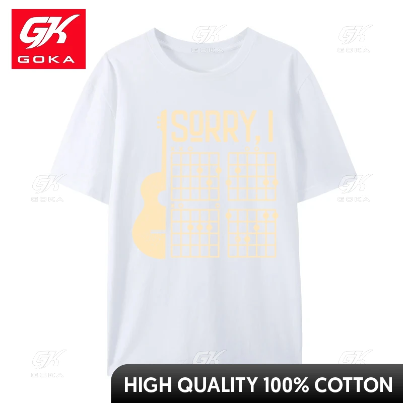 Sorry Idgaf Guitar Sorry I Don Give A F Guitar T-Shirts Tops Shirt Design Top T-Shirts Normal Tee Shirt Fashion O-Neck T Shirt