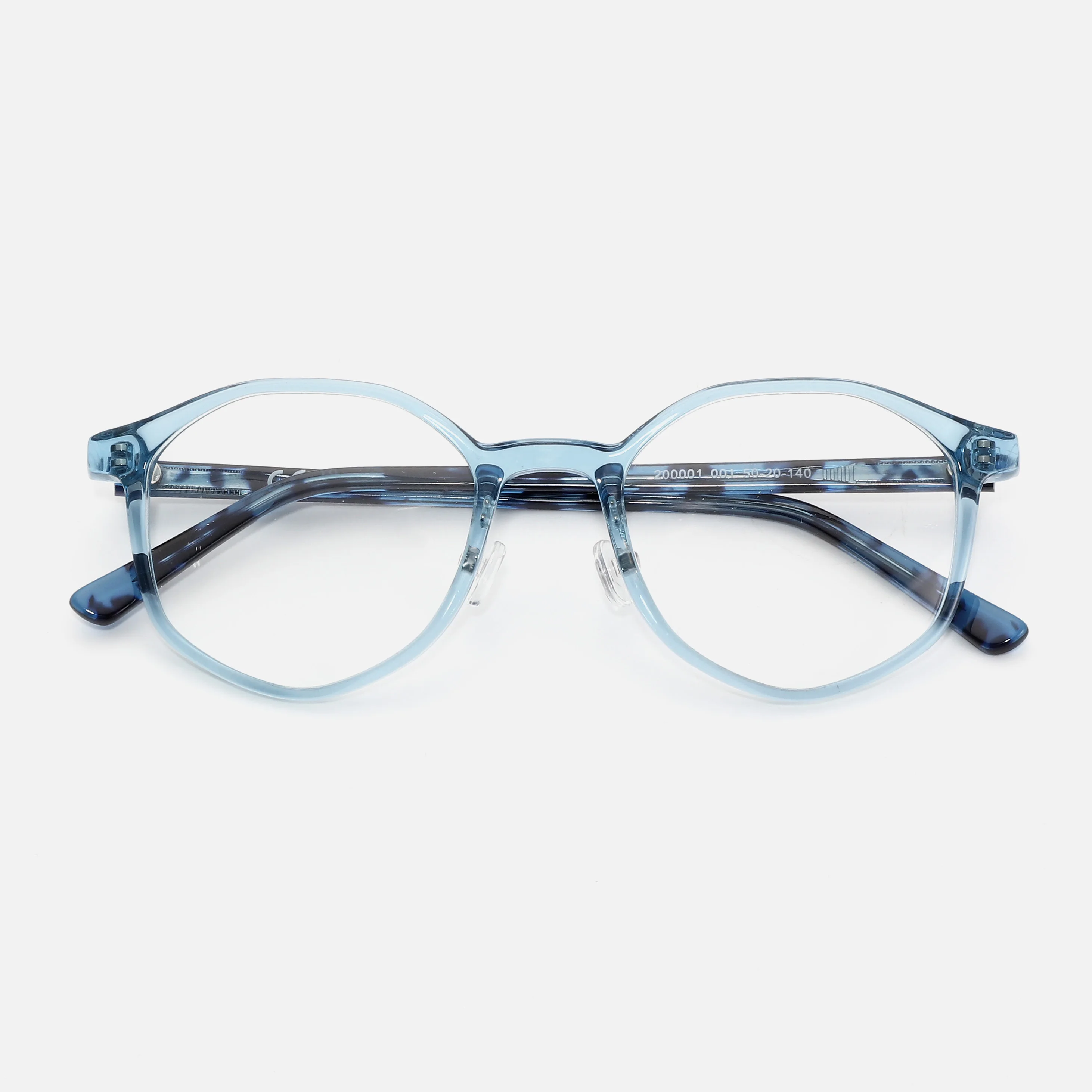 ZENOTTIC Handmade Acetate Round Eyeglasses Anti-Blue Light Radiation Mobile Phone Computer No-Prescription Eyewear