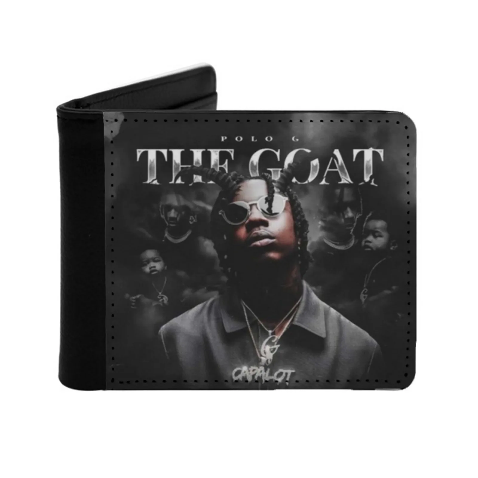 

G The Goat Новый мужской кошелек Короткий модный кошелек из искусственной кожи Мультикарточный кошелек Рэпер Youngboy Nlechoppa The Goat Хип-хоп рэп