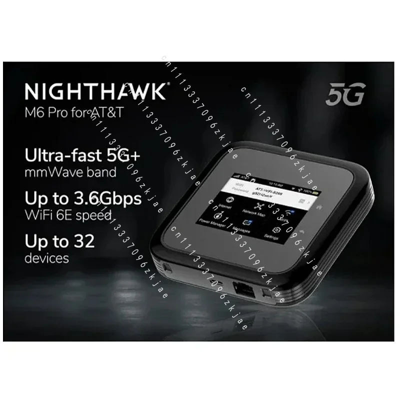 MR6500 M6 Pro Unlocked WiFi Router Global 5G Band MmWave Sub6 WiFi6e 3.6Gbps 2.5G Ethernet Port SDX65
