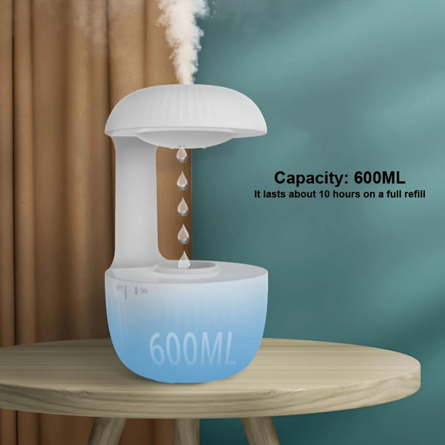 1pc Multi-functional Anti-Gravity Humidifier Aromatherapy Machine, Night Light, and Ornament-Enhance Your 's Atmosphere And Heal