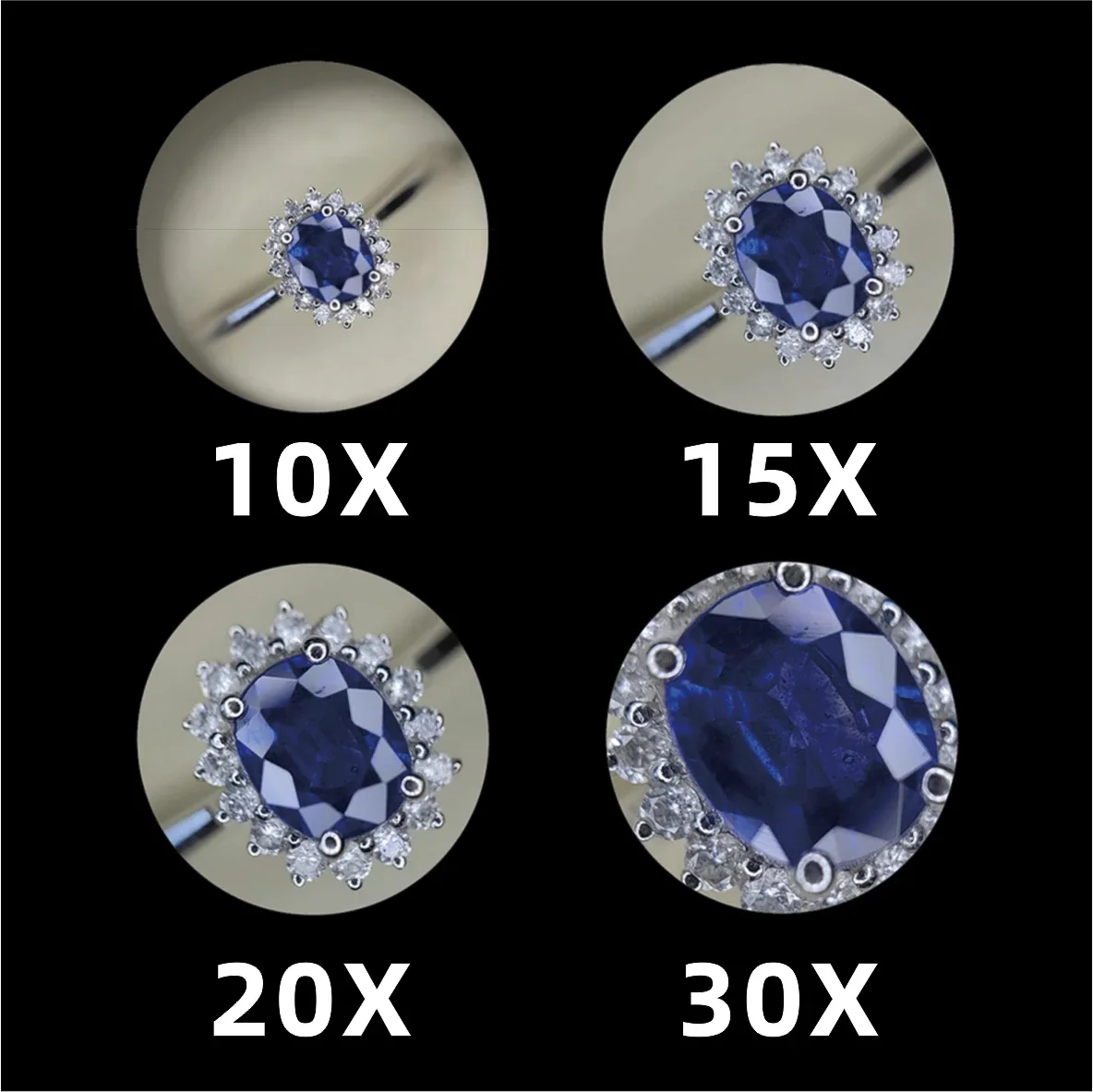 

Бестеневая светодиодная ручная лупа 10X 15X 20X ахроматическая лупа античный бриллиант драгоценный камень ювелирные изделия часы идентификационные инструменты