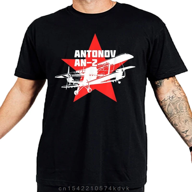 T-shirt manches courtes homme, estival et décontracté, père et fils, avion russe Antonov An-2 happator Biplane