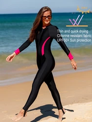 Women Full Body WaterProof Outdoor Sports Surfing Beach Diving Suit UV Protection Quick-Drying Spearfishing Swim Bathing WetSuit