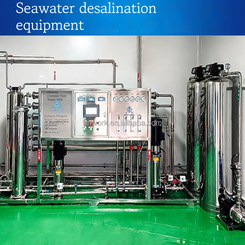 Seawater Desalination Treatment Equipment 1000L/H Reverse Osmosis Machine Water Filter Purifier System RO Water Purifier