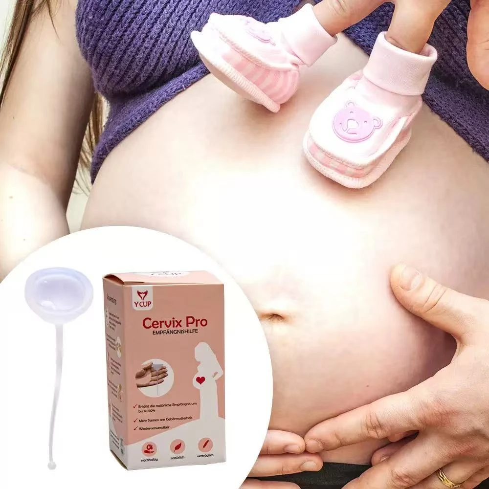 Silicone Fertility Conception Aid Cup Reusable Natural for Fertility Support Keep Sperm Close To Cervix Pregnancy Aid Cup