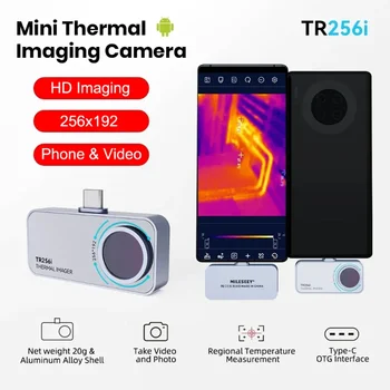 Mileseey Mobile Phone Thermal Imager TR256i 256X192 Pixels Phone Infrared Thermal Imager Line Detection PCB Circuit Repair Tool