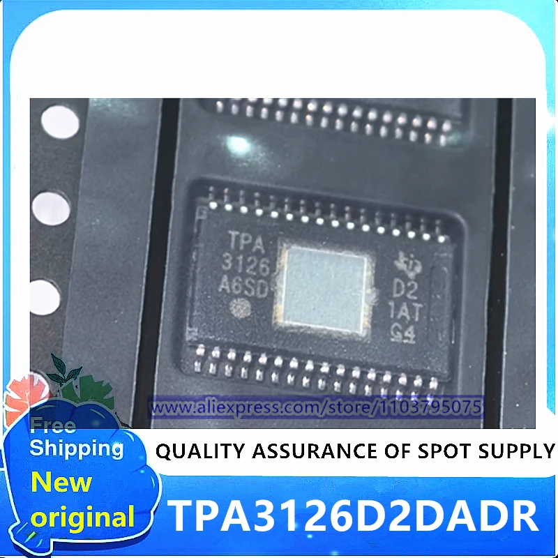 

5~50pcs/lot TPA3126 TPA3126D2DADR TPA3126D2DAD HTSSOP32 100% New original in stock