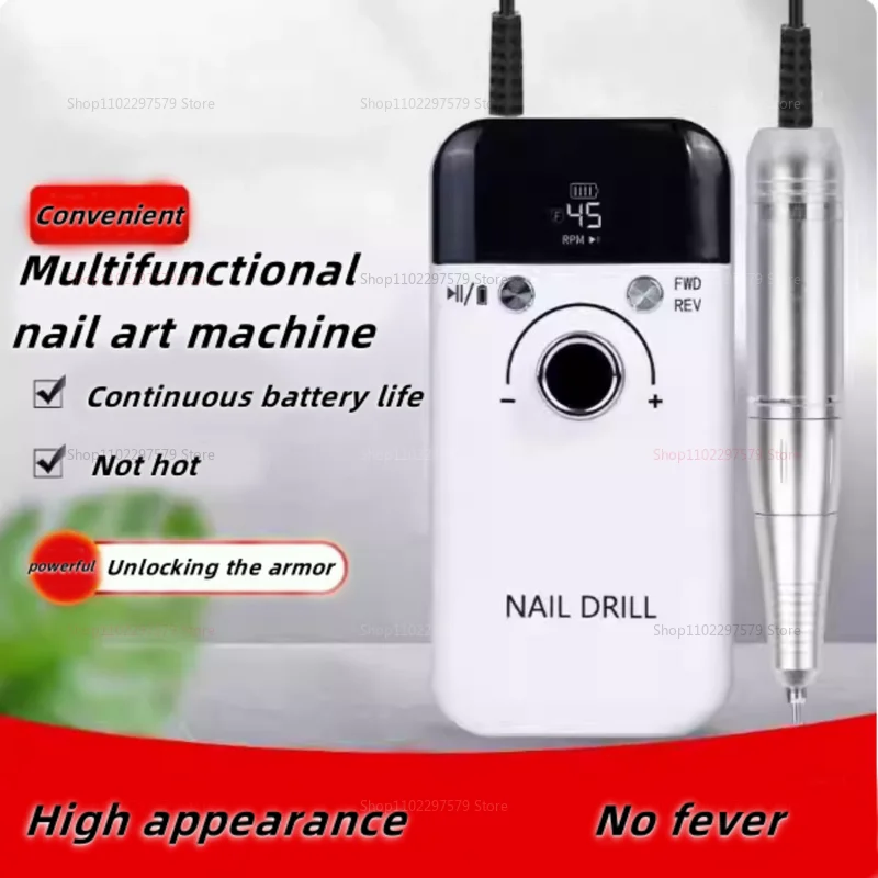 

Nail Art Grinder Rechargeable Model Convenient Nail Art Machine Nail Art Store Special Non-scaling Grinder Professional Nail Art