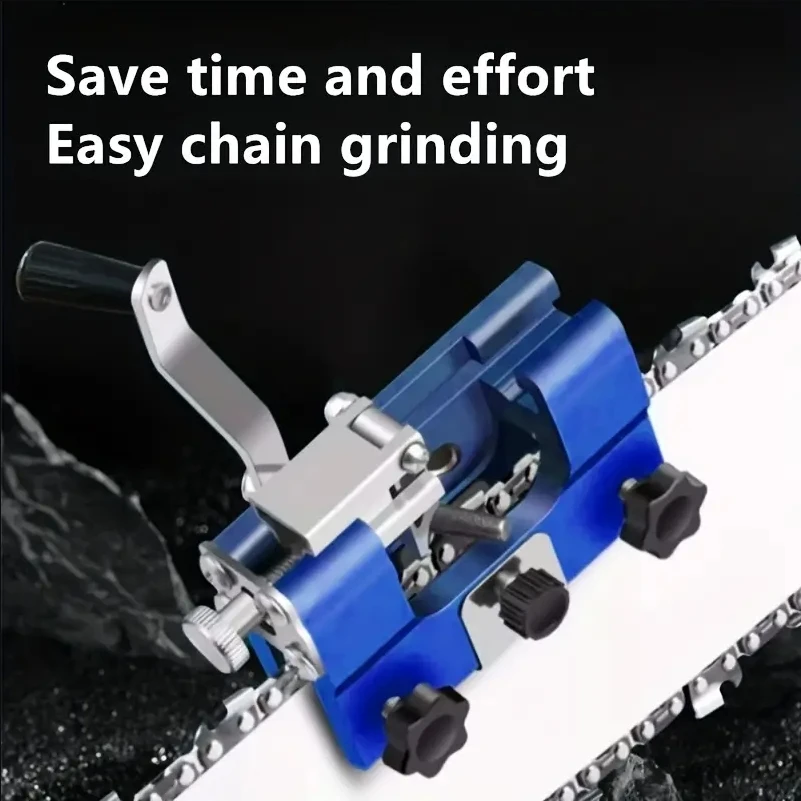 Portable Chainsaw Sharpener Chainsaw Sharpening Kit Fast Chain Saw Sharpener Tool Portable Hand Crank Chain Grinder