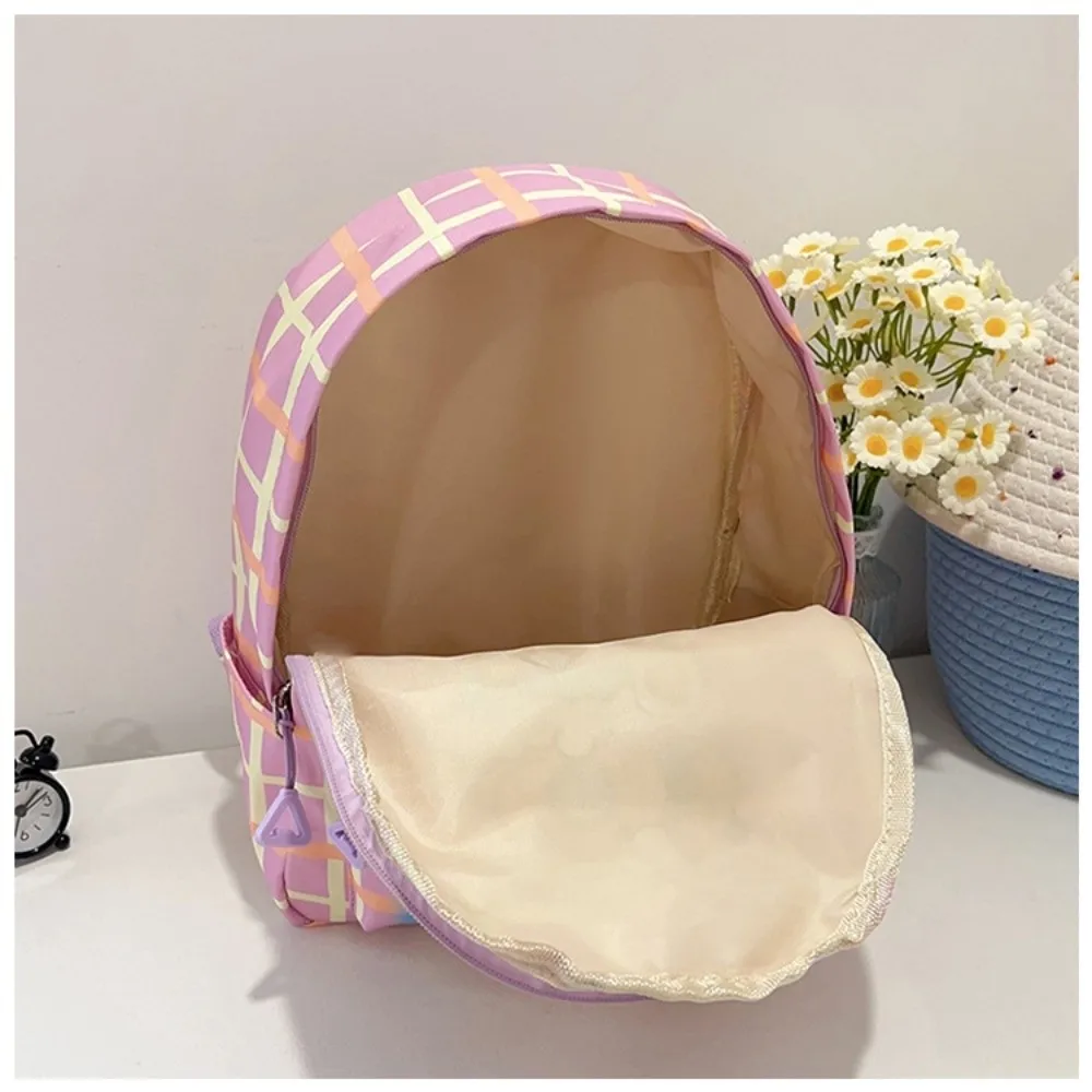 Cute Cartoon Capybara Backpack Large Capacity Breathable Student Schoolbag Ultra-light Nylon Book Bag