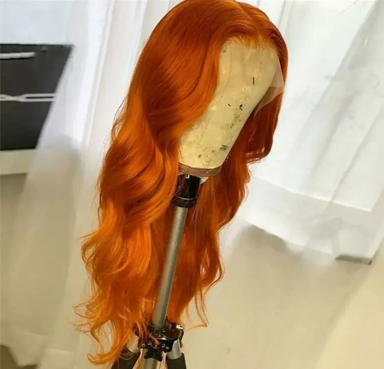 

Рыжий каштановый длинный парик фронта шнурка блондинка смесь теплые парики красный оранжевый