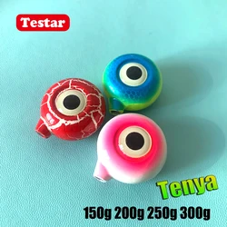 150g 200g 250g 300g 1PCS Testar Tenya Tai Rubber Kabura Jig Slide Jig Snapper Grouper Sea-bream Jig Head Rubber Luminous Jigging