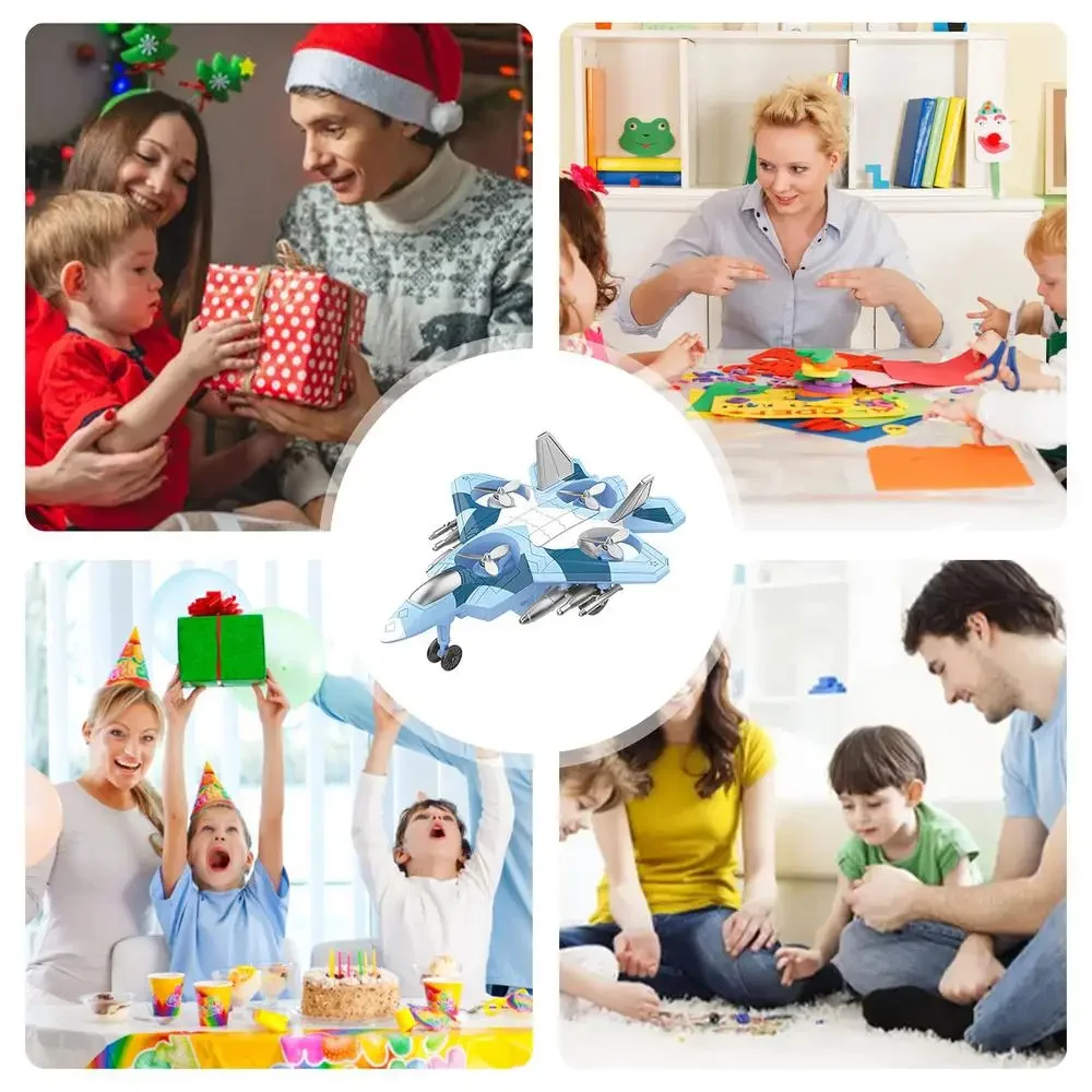 장난감 비행기 모델 비행기 장난감 스턴트 비행기 풀백 자동차 학습 및 교육 장난감 항공기 비행기 모델 생일 선물