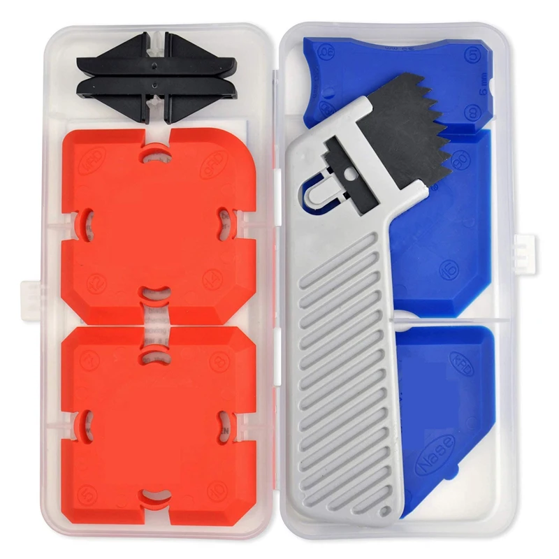 

Squeegees 11pcs Glass Glue Sealant Scraper Caulking Tool Kit with Sealant Finishing Tools and Caulk Removal Tools