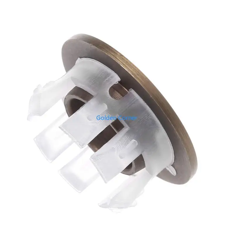 E15D อ่างล้างจานอ่างตัดล้นฝาครอบล้นแหวนทองเหลืองหกฟุตในรูรอบรูเปลี่ยนอุปกรณ์ห้องน้ำห้องน้ำ