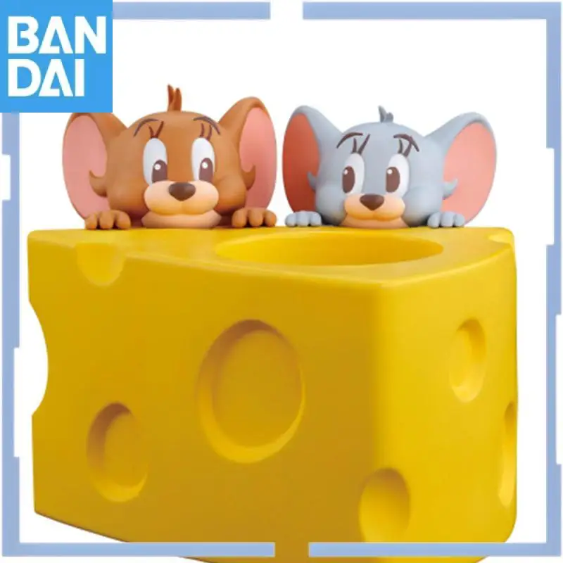 

Original Bandai Namco Banpresto Tom and Jerry Pen Holder Pen Holder Storage Pvc Figure Model Collector Toy Gift Desktop Ornament