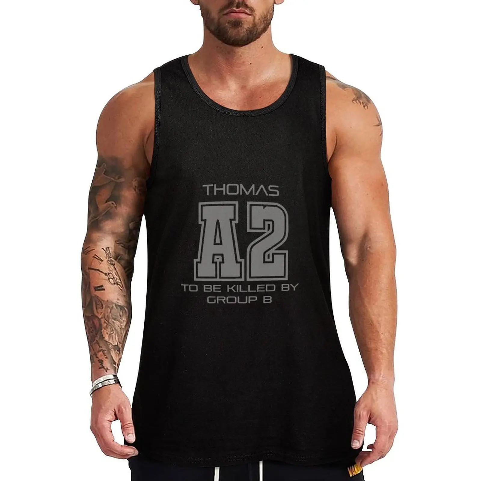 Subject A2 - To Be Killed By Group B Tank Top Sleeveless Gym Tank Top Fitness Training Quick Dry